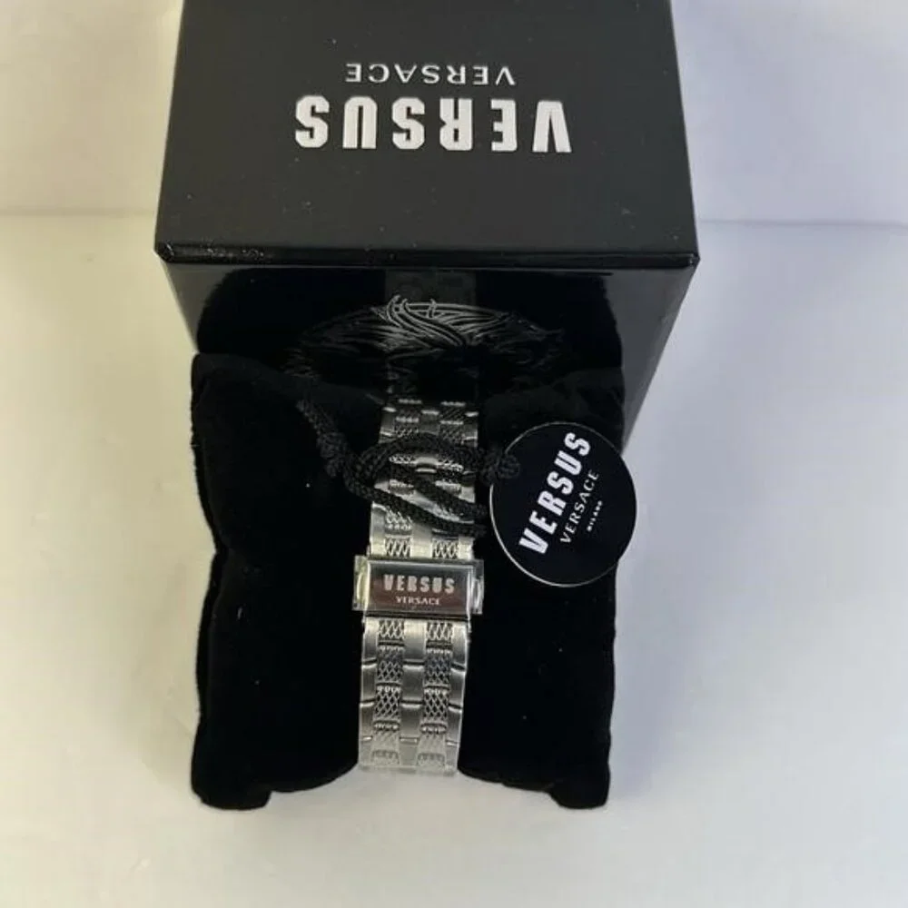 New Authentic VERSUS VERSACE Logo Gent Chrono Bracelet Watch